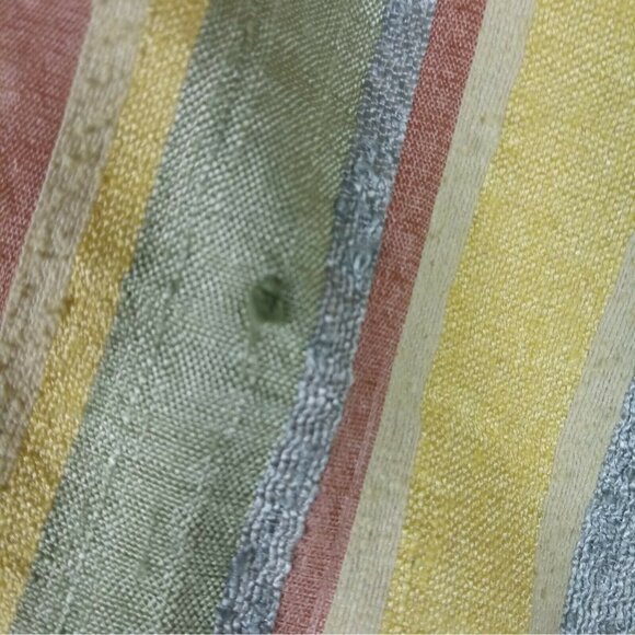 Vintage Silk Blazer Womens 4 Pastel Floral Stripe Sequin Art to Wear Glam 90s - Picture 9 of 9